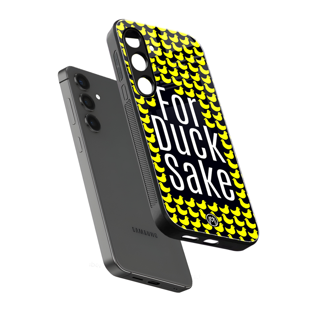 for duck sake back phone cover | glass case for samsung galaxy s24