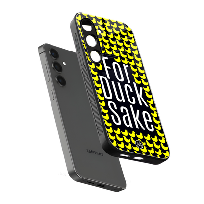 for duck sake back phone cover | glass case for samsung galaxy s24 fe