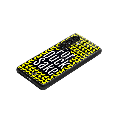for duck sake back phone cover | glass case for samsung galaxy s24 fe