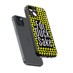 for duck sake back phone cover | glass case for iphone 15