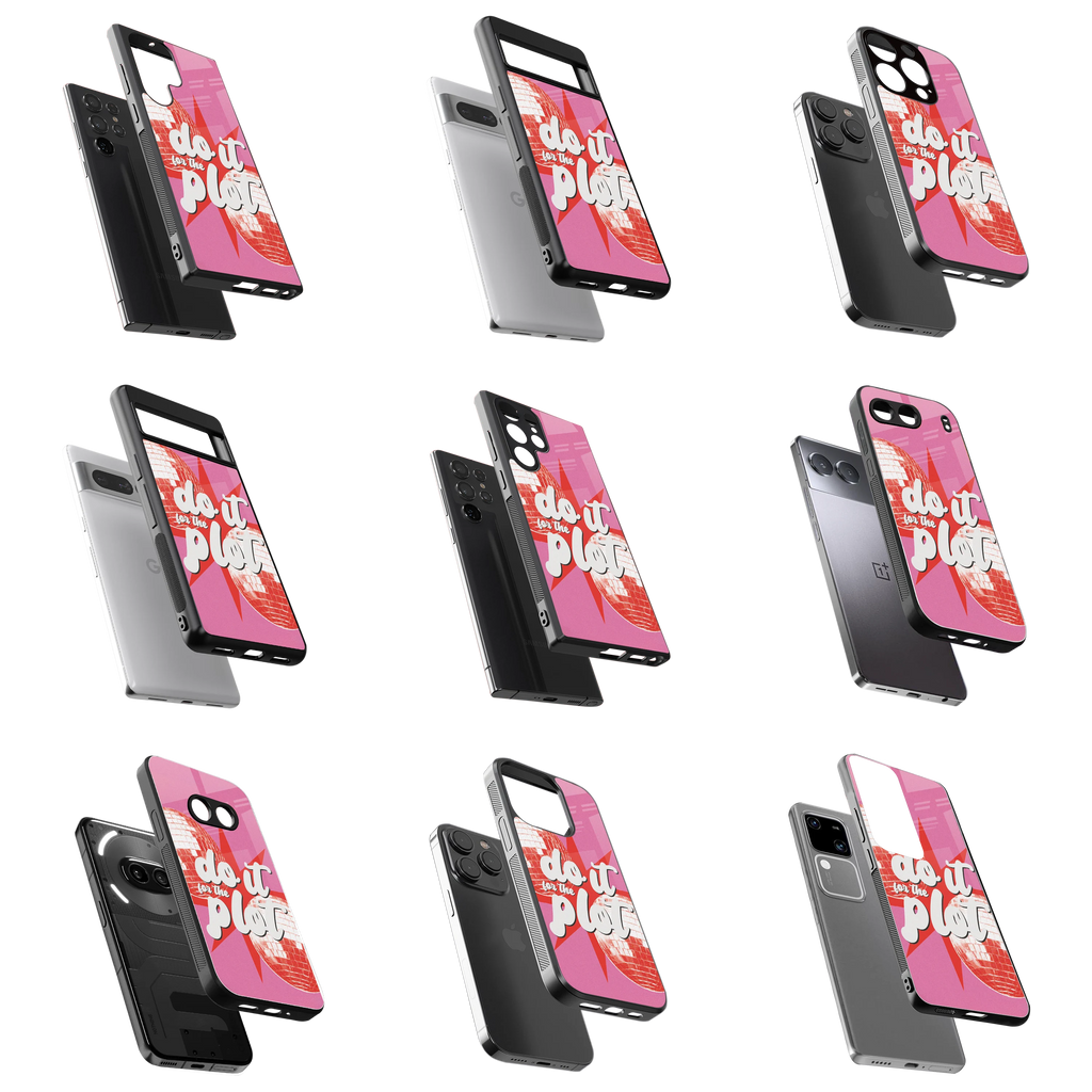 Durable Glass Back Mobile Case for iPhone, Samsung, OnePlus, Google Pixel, Redmi, Vivo, Oppo