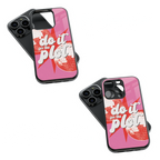 Trendy Glass Back Mobile Case for iPhone, Samsung, Redmi, OnePlus, Google Pixel, Motorola
