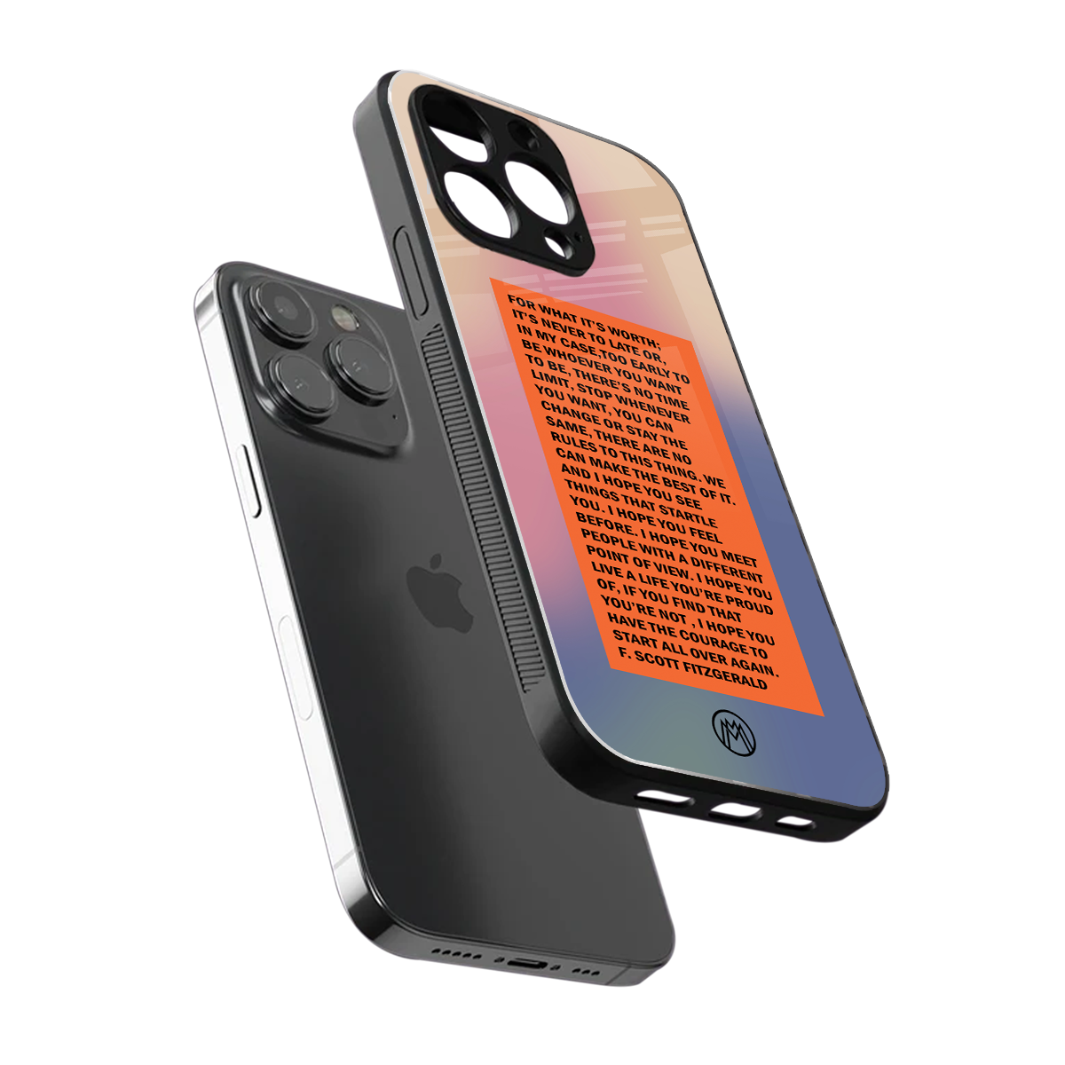 for what it's worth back phone cover | glass case for iphone 13 pro