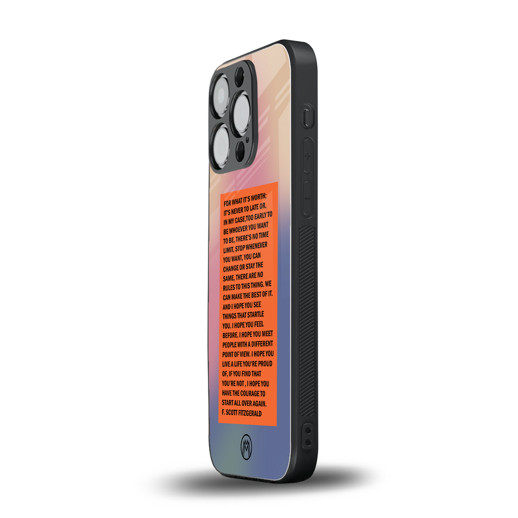 for what it's worth back phone cover | glass case for iphone 13 pro