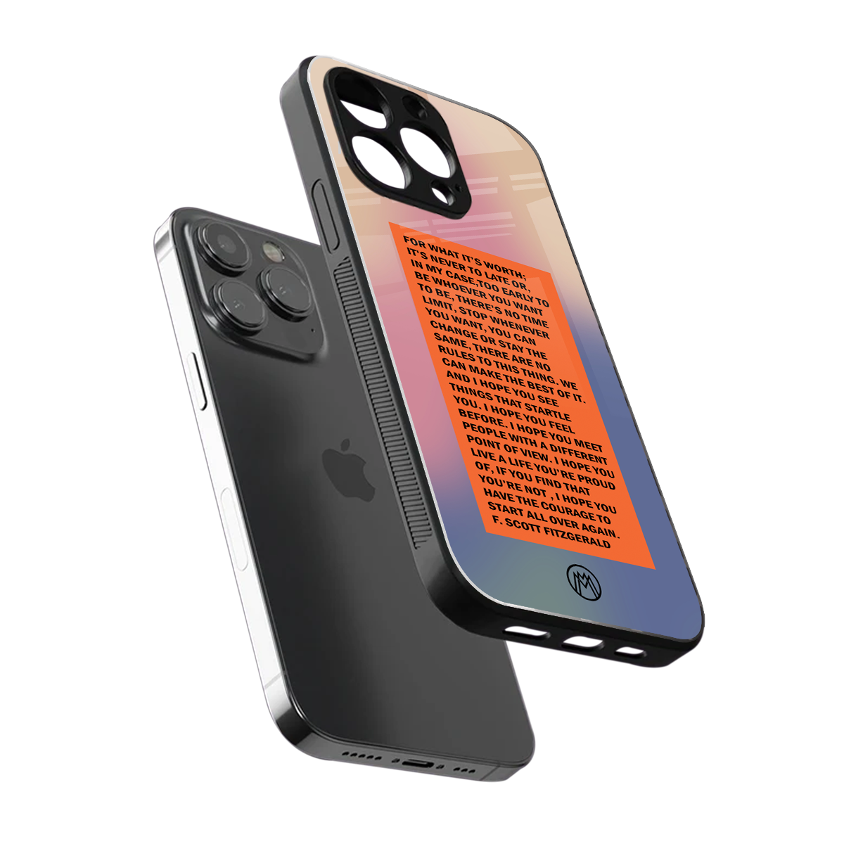 for what it's worth back phone cover | glass case for iphone 15 pro max