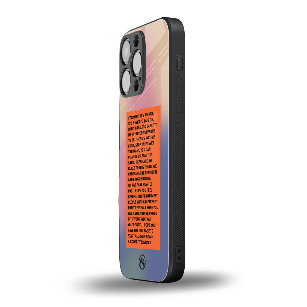 for what it's worth back phone cover | glass case for iphone 15 pro max