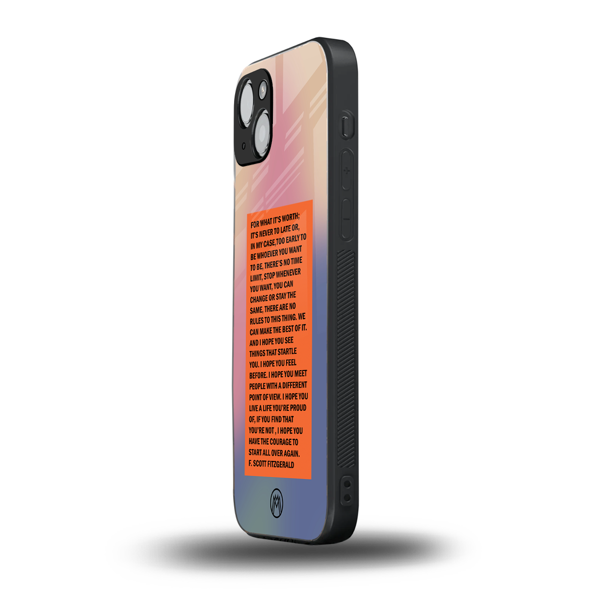 for what it's worth back phone cover | glass case for iphone 14