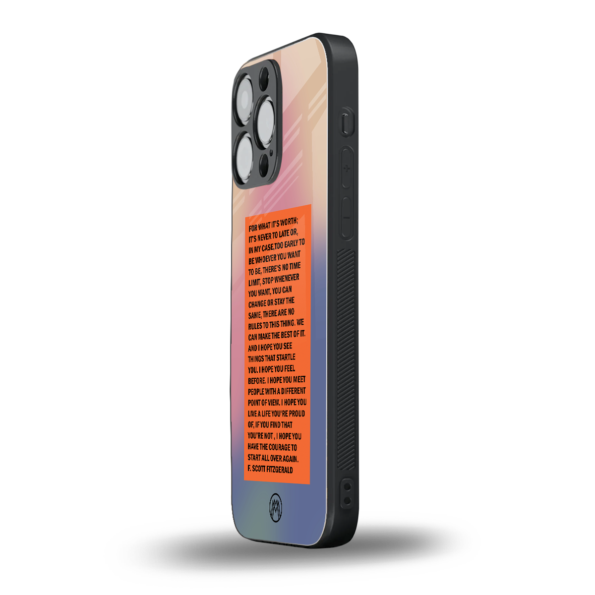 for what it's worth back phone cover | glass case for iphone 16 pro max