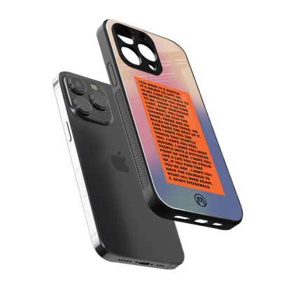 for what it's worth back phone cover | glass case for iphone 16 pro