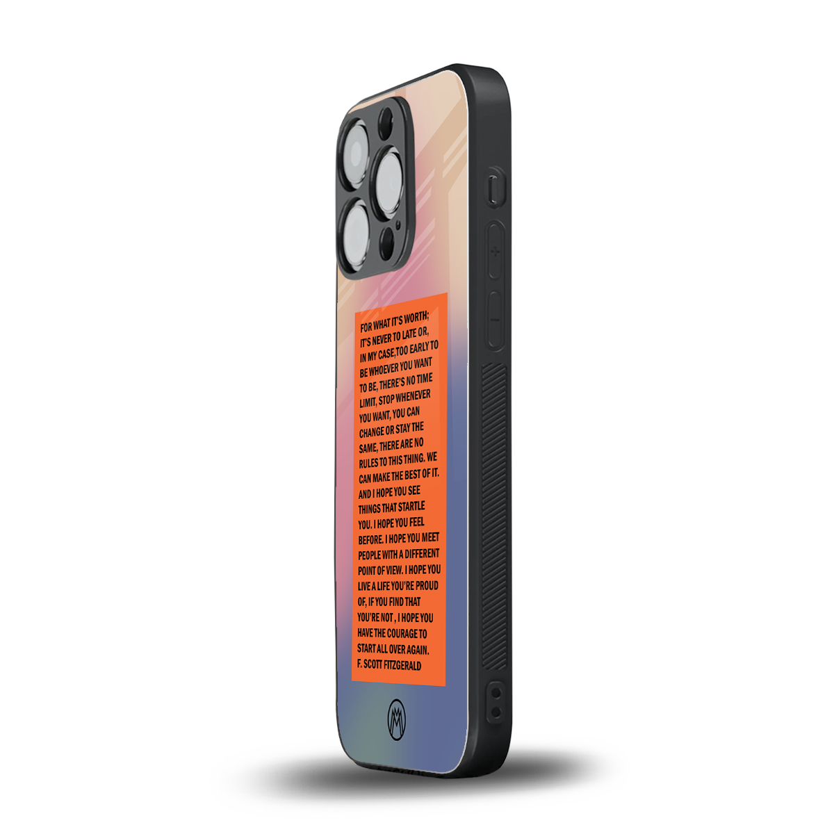 for what it's worth back phone cover | glass case for iphone 16 pro