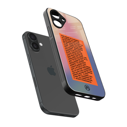 for what it's worth back phone cover | glass case for iphone 16