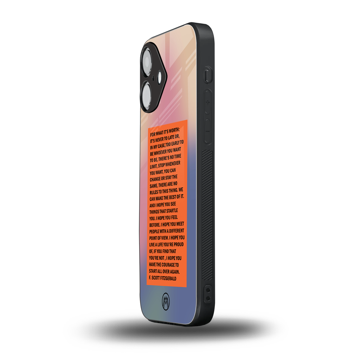 for what it's worth back phone cover | glass case for iphone 16