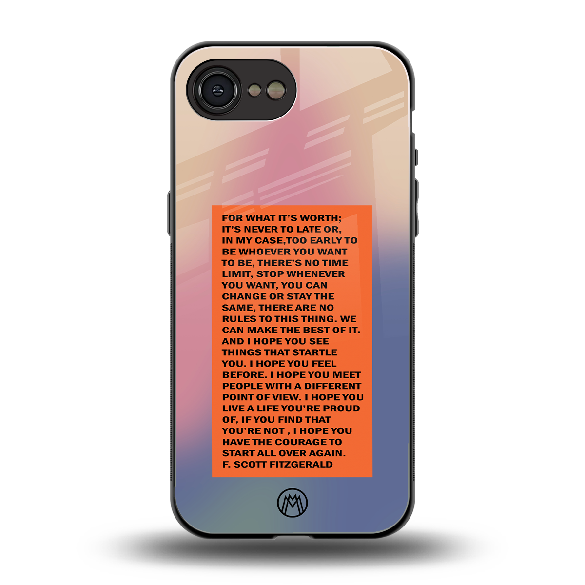 for what it's worth back phone cover | glass case for iphone 16e