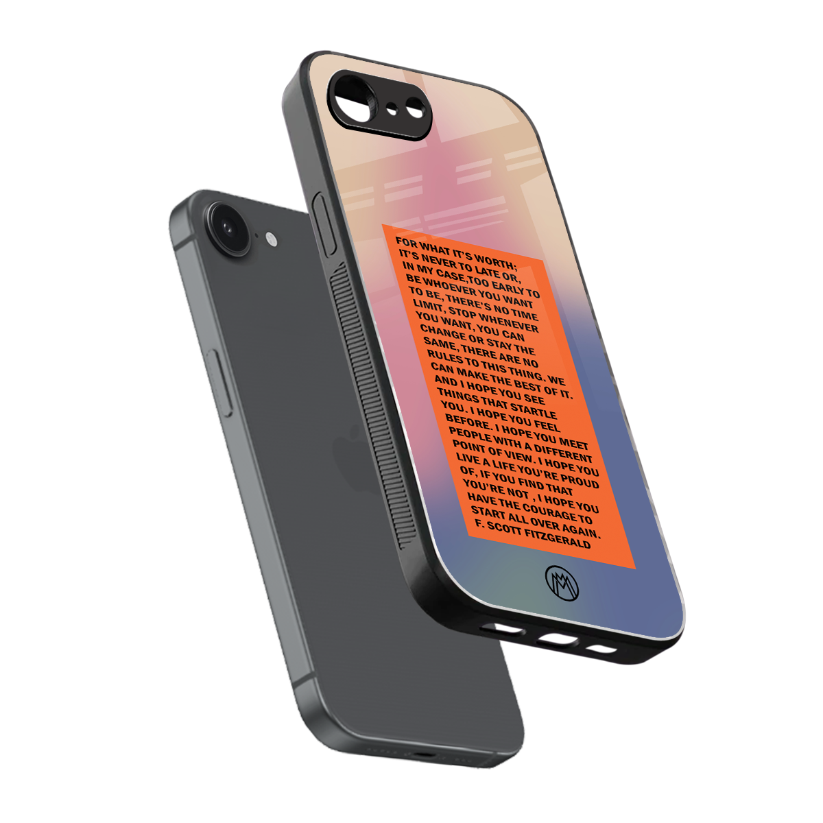 for what it's worth back phone cover | glass case for iphone 16e