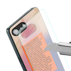 for what it's worth back phone cover | glass case for iphone 16e