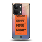 for what it's worth back phone cover | glass case for oneplus nord 3