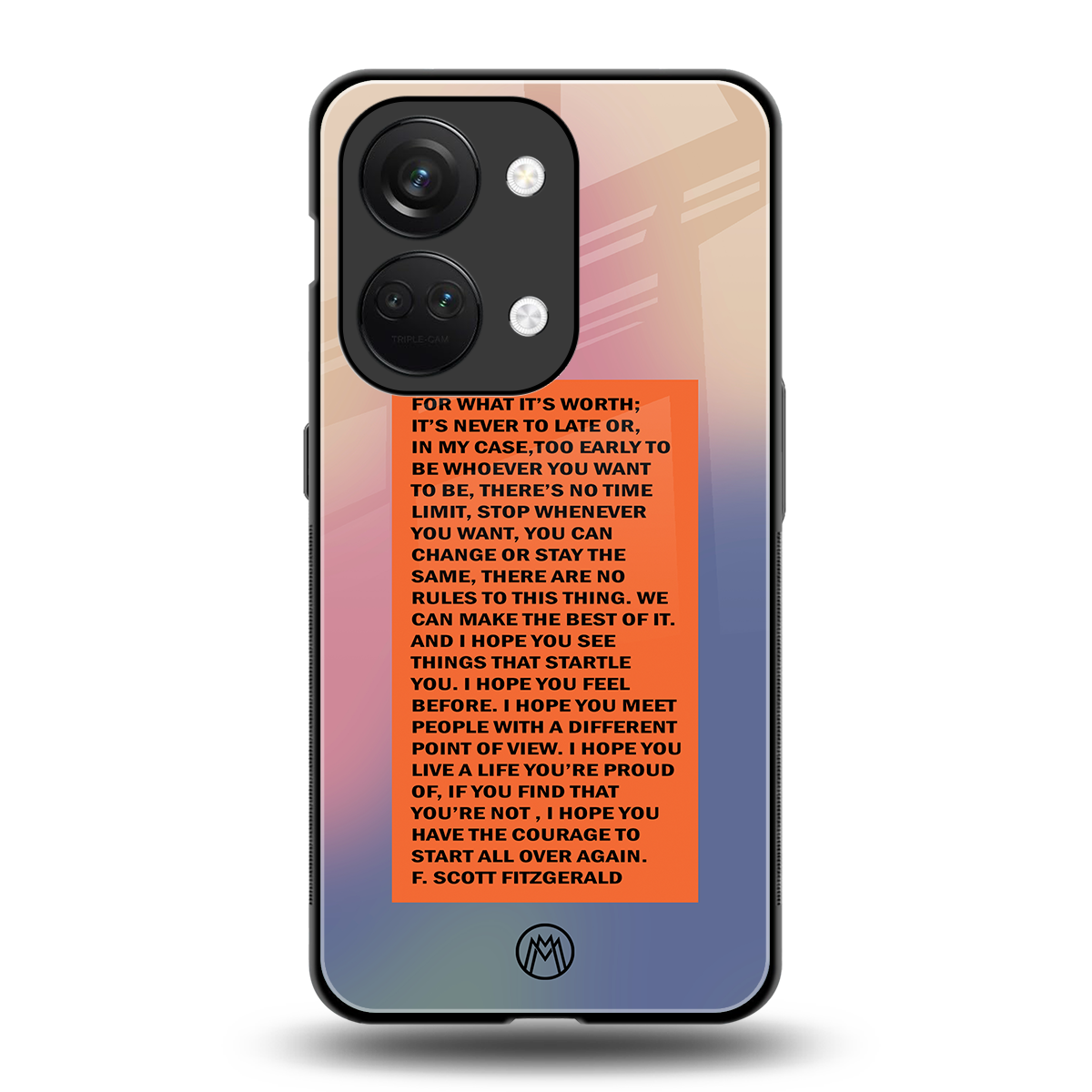 for what it's worth back phone cover | glass case for oneplus nord 3