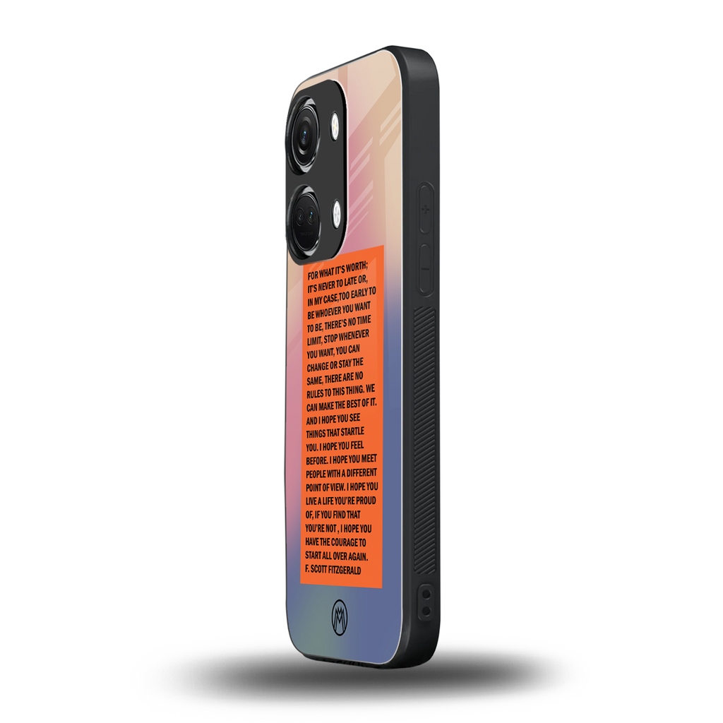 for what it's worth back phone cover | glass case for oneplus nord 3