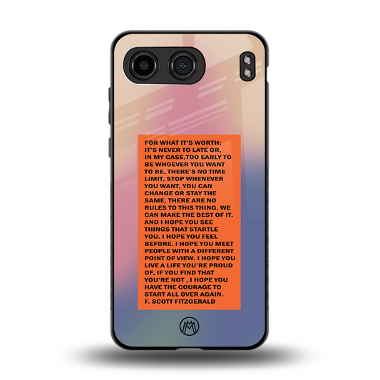 for what it's worth back phone cover | glass case for oneplus nord 4