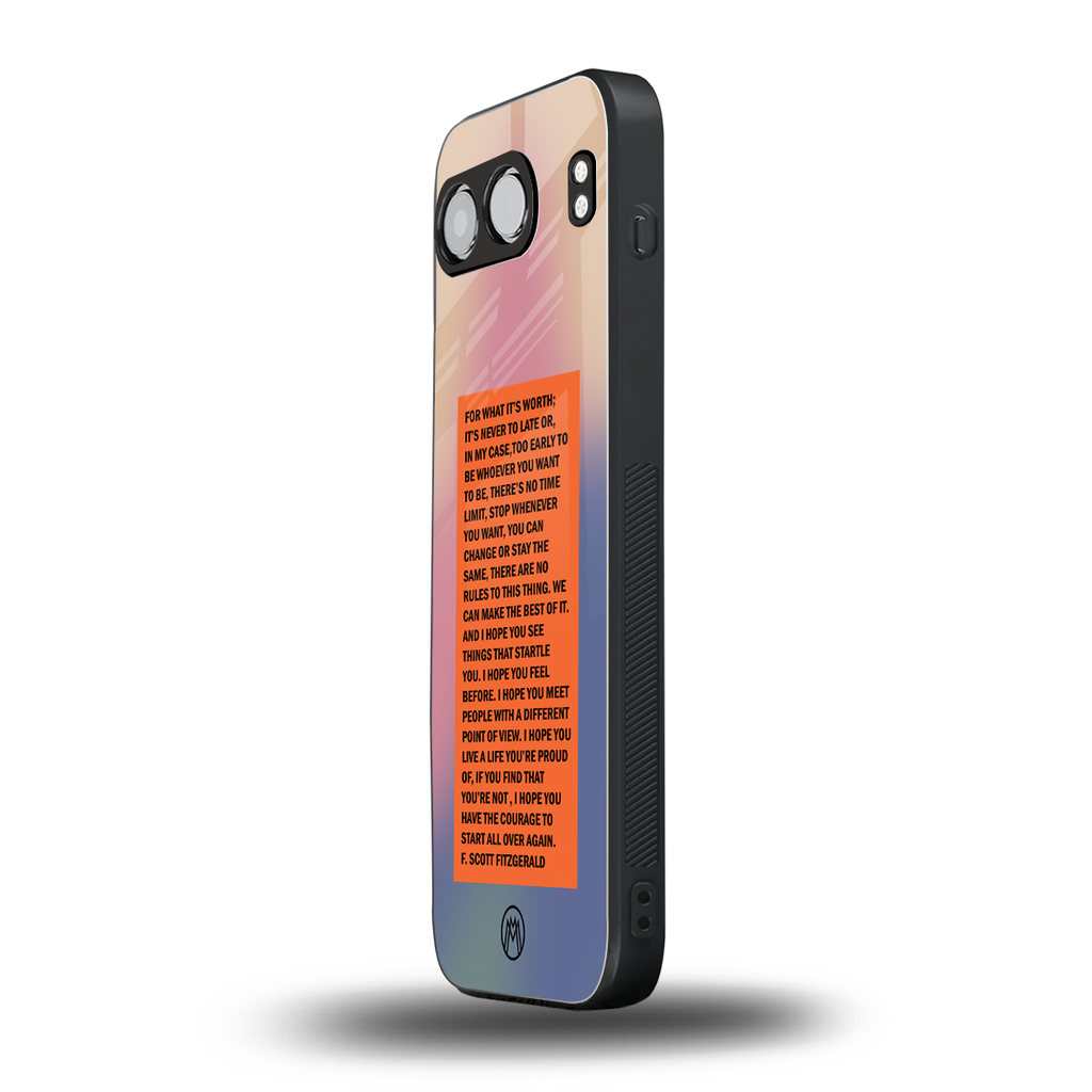 for what it's worth back phone cover | glass case for oneplus nord 4