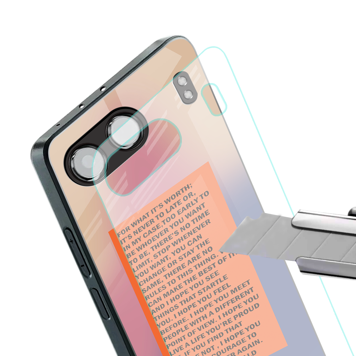 for what it's worth back phone cover | glass case for oneplus nord 4