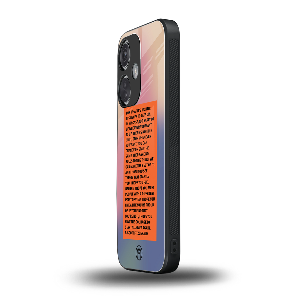 for what it's worth back phone cover | glass case for oneplus nord ce 3