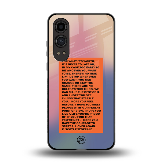 for what it's worth back phone cover | glass case for oneplus nord ce 4 lite
