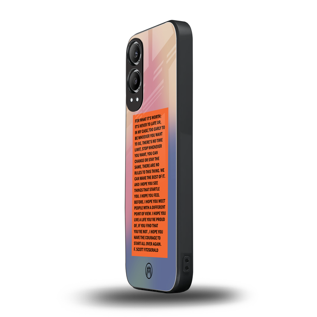 for what it's worth back phone cover | glass case for oneplus nord ce 4 lite
