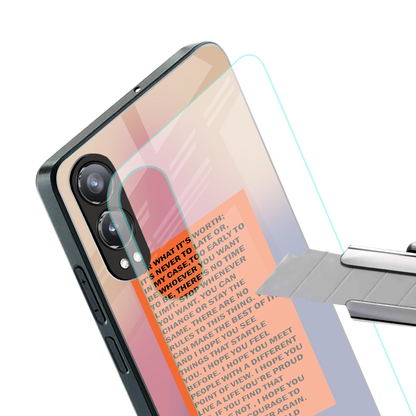 for what it's worth back phone cover | glass case for oneplus nord ce 4 lite