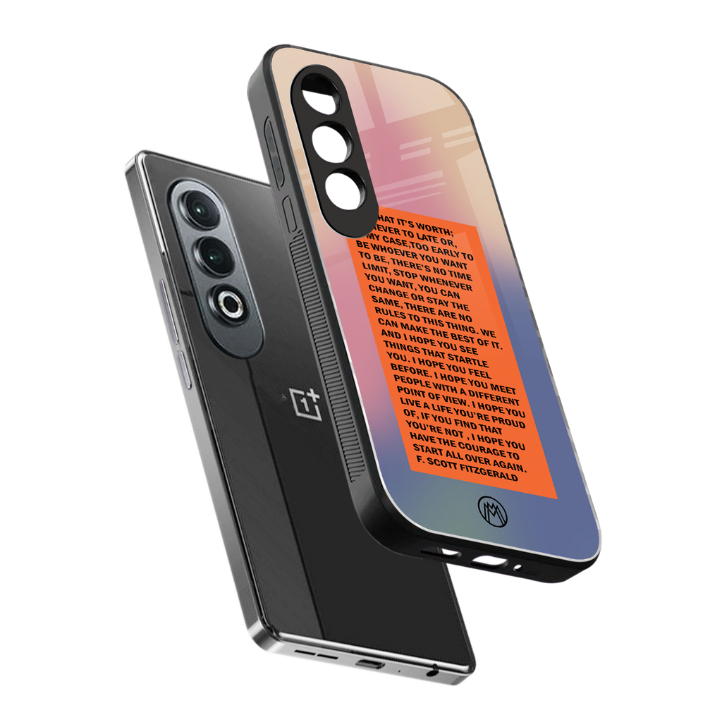 for what it's worth back phone cover | glass case for oneplus nord ce 4