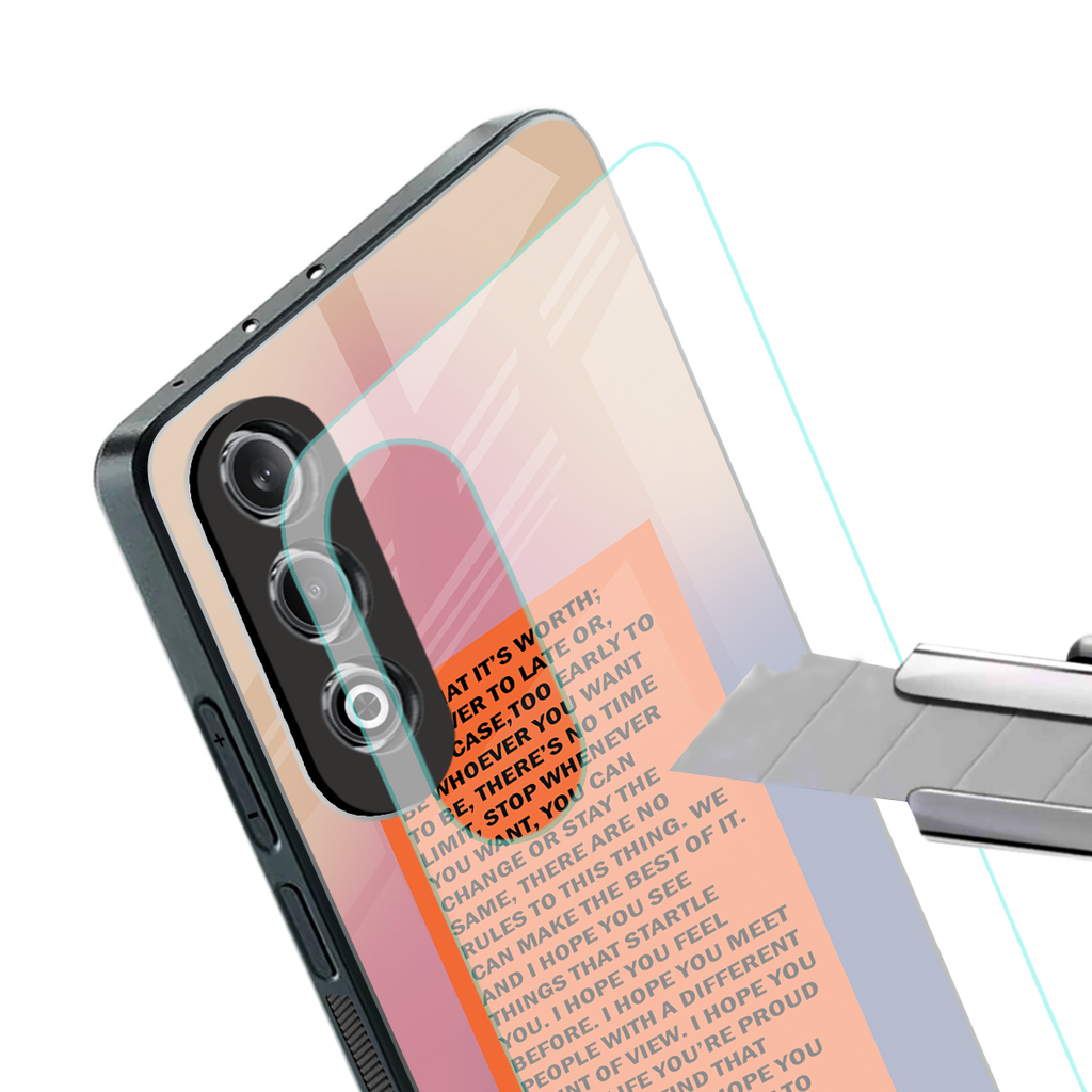 for what it's worth back phone cover | glass case for oneplus nord ce 4