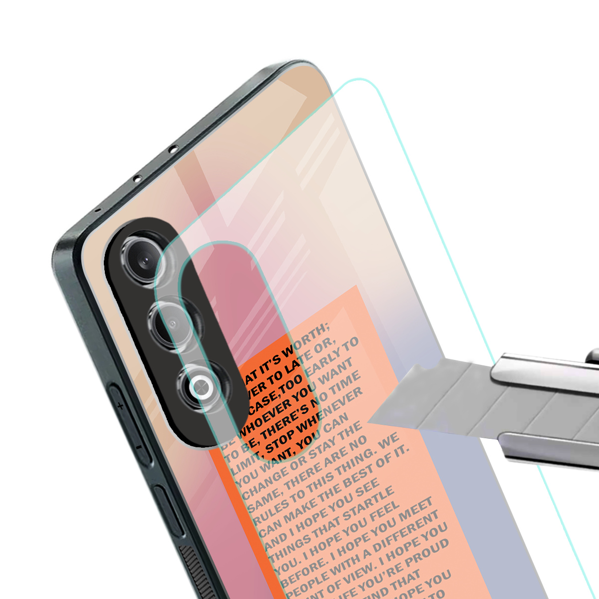 for what it's worth back phone cover | glass case for oneplus nord ce 4