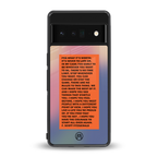 for what it's worth back phone cover | glass case for google pixel 6 pro