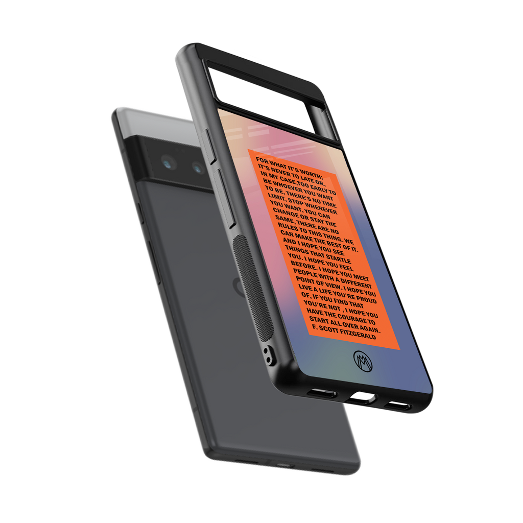 for what it's worth back phone cover | glass case for google pixel 6 pro