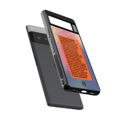 for what it's worth back phone cover | glass case for google pixel 6 pro