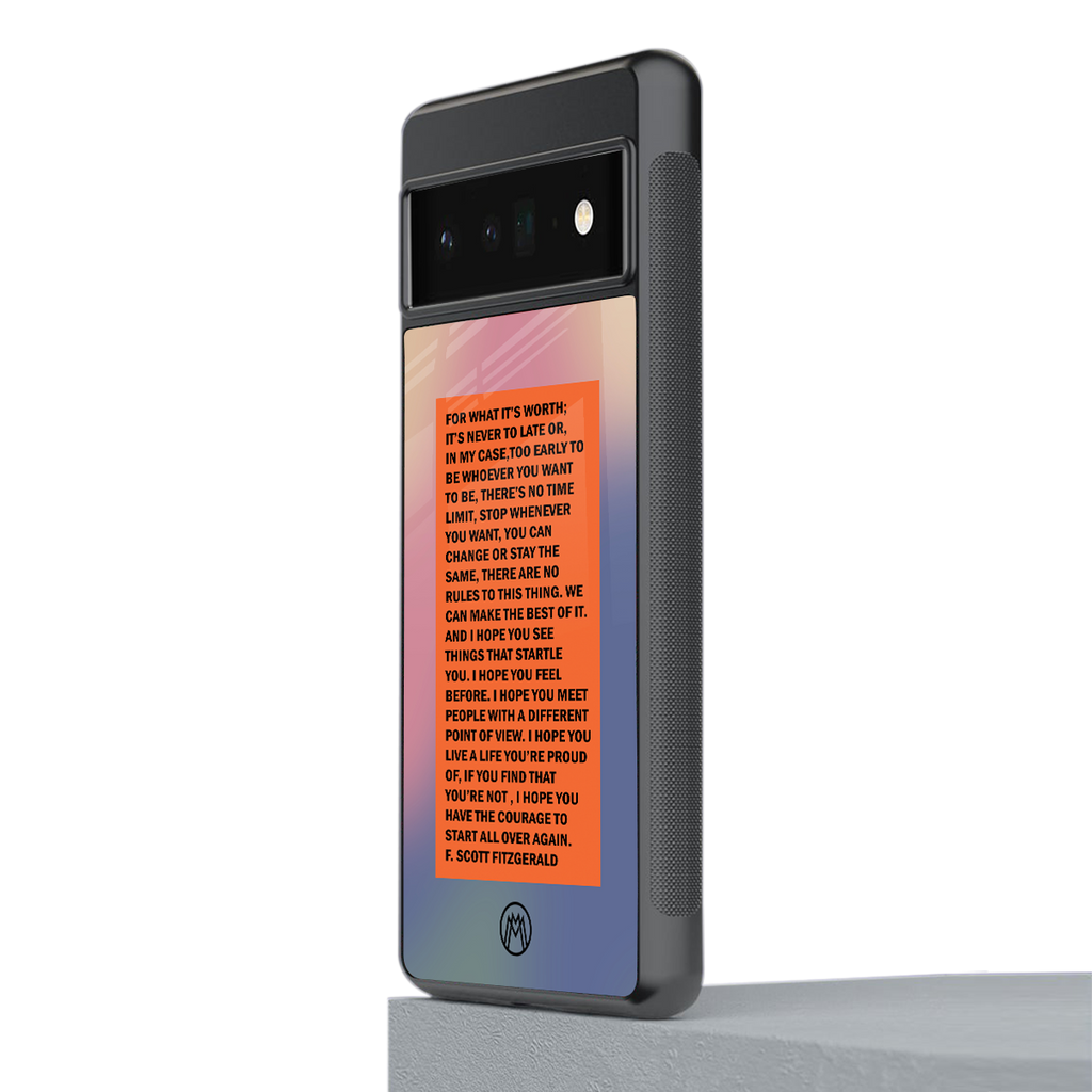 for what it's worth back phone cover | glass case for google pixel 6 pro