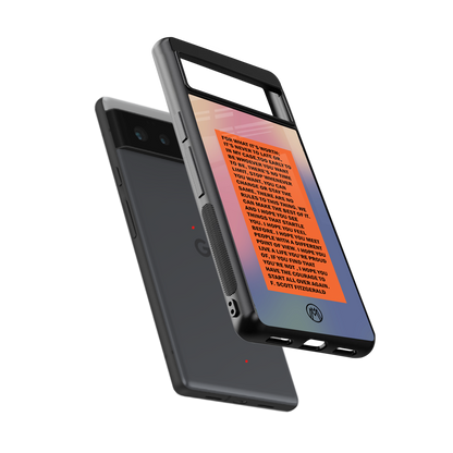 for what it's worth back phone cover | glass case for Google Pixel 6A