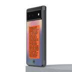 for what it's worth back phone cover | glass case for google pixel 6