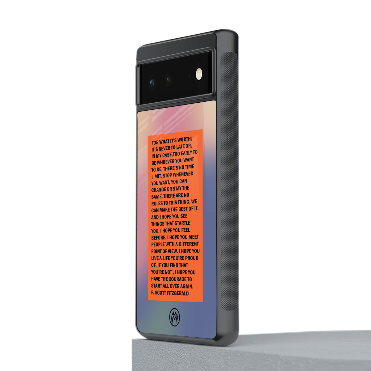for what it's worth back phone cover | glass case for Google Pixel 6A