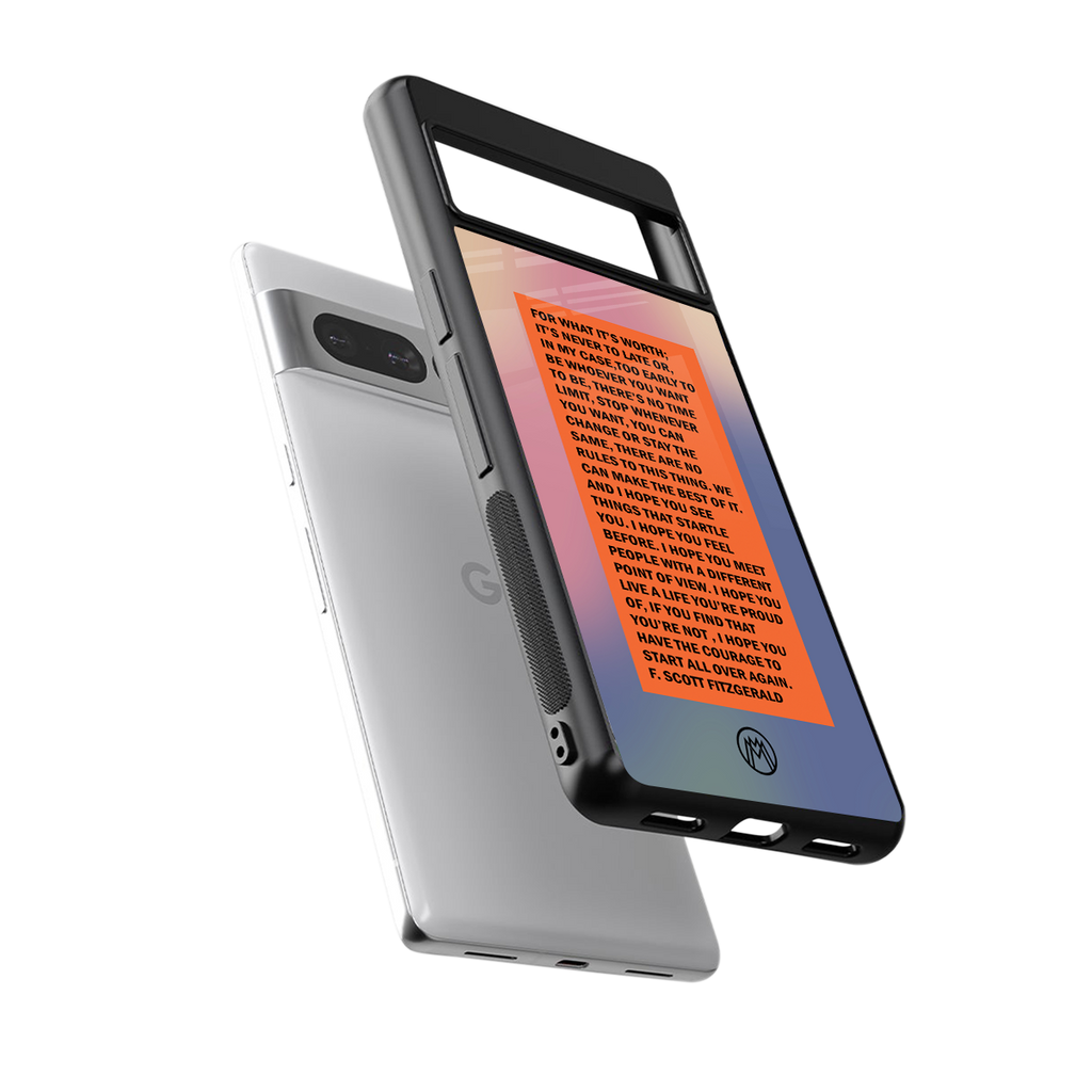 for what it's worth back phone cover | glass case for google pixel 7 pro