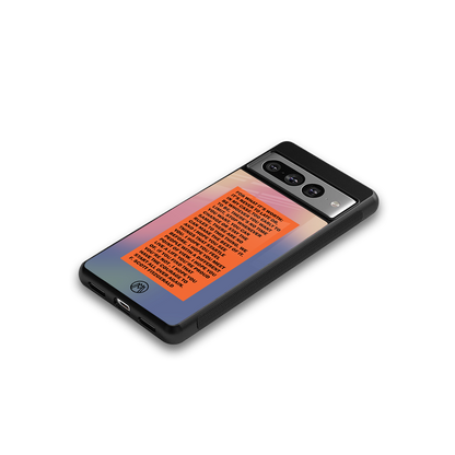 for what it's worth back phone cover | glass case for google pixel 7 pro