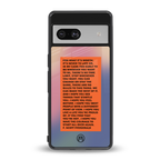 for what it's worth back phone cover | glass case for Google Pixel 7