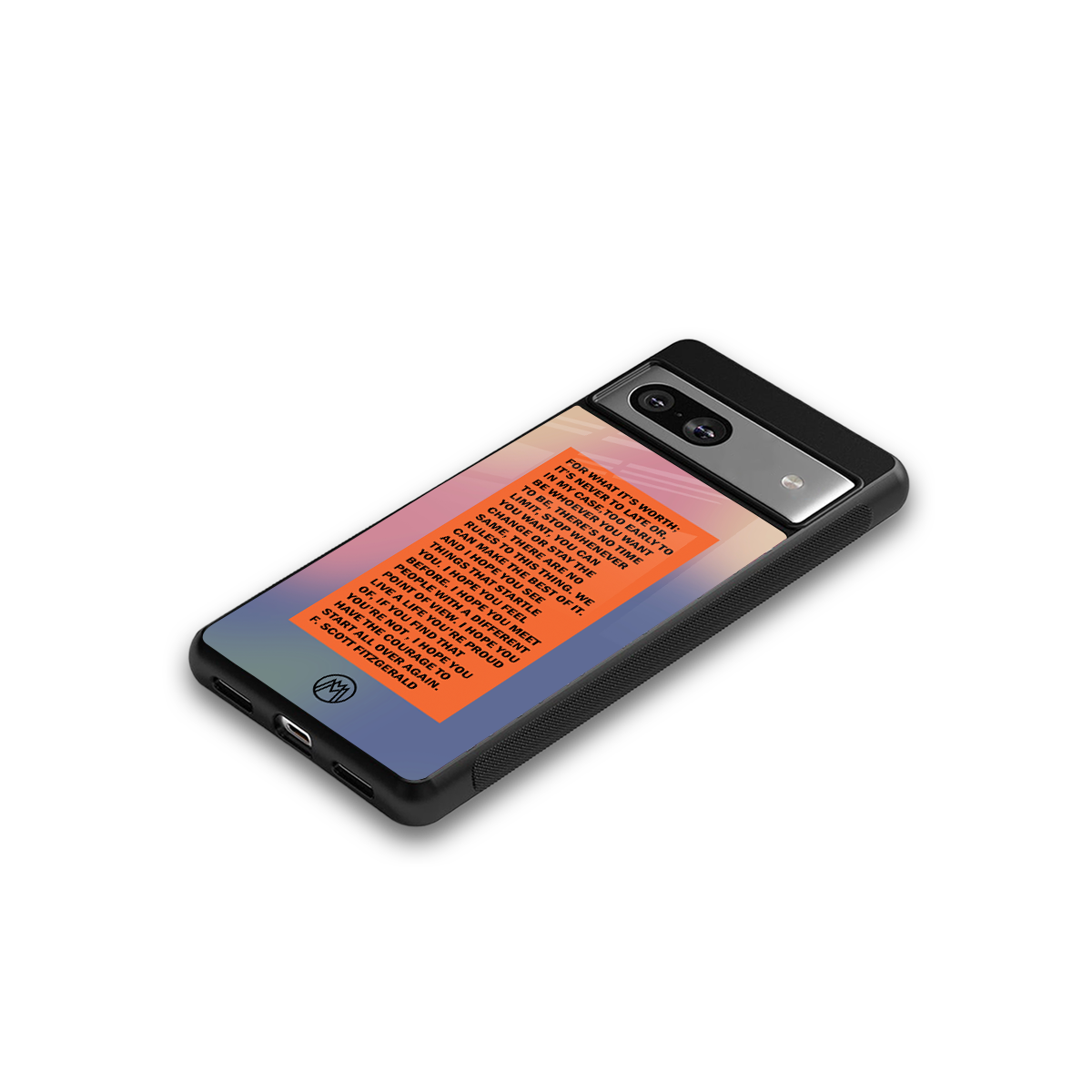 for what it's worth back phone cover | glass case for Google Pixel 7A