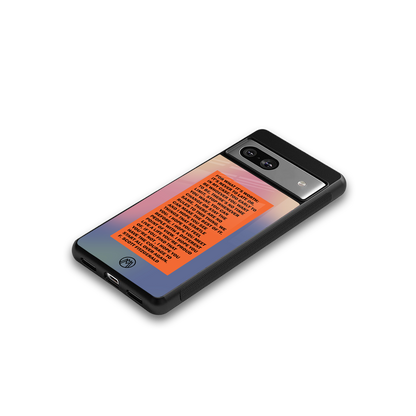 for what it's worth back phone cover | glass case for Google Pixel 7A