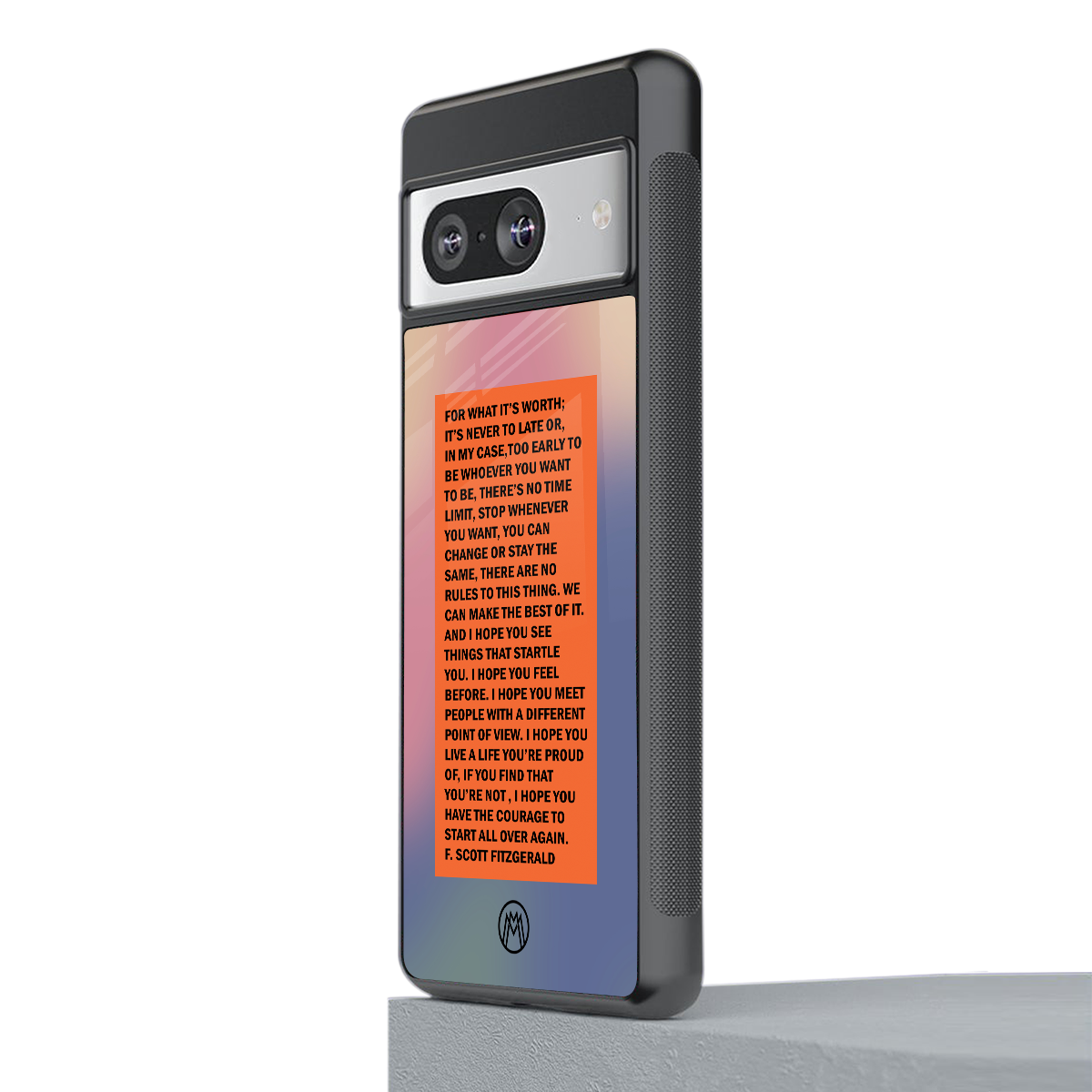 for what it's worth back phone cover | glass case for Google Pixel 8