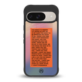 for what it's worth back phone cover | glass case for google pixel 9