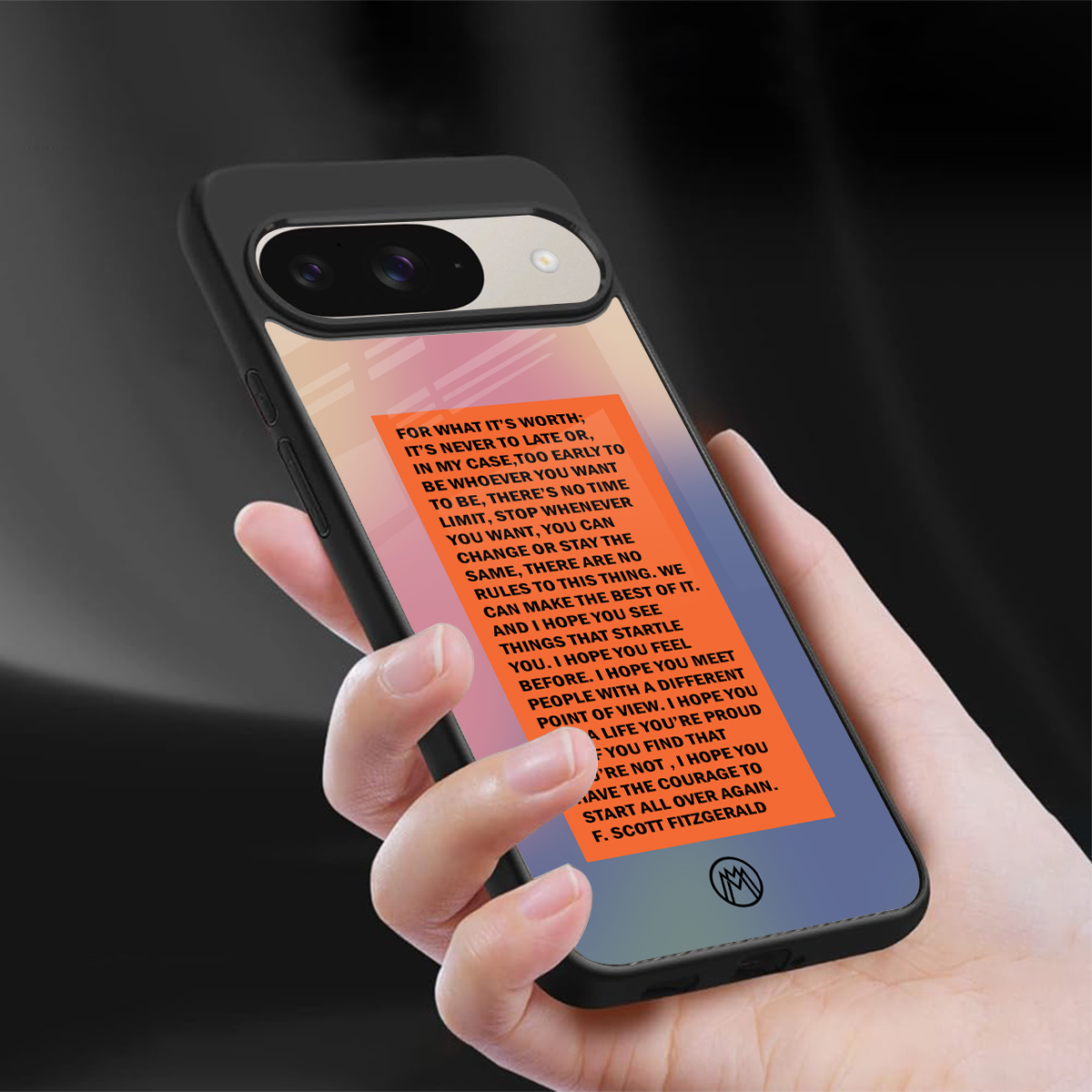 for what it's worth back phone cover | glass case for google pixel 9