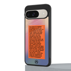 for what it's worth back phone cover | glass case for google pixel 9