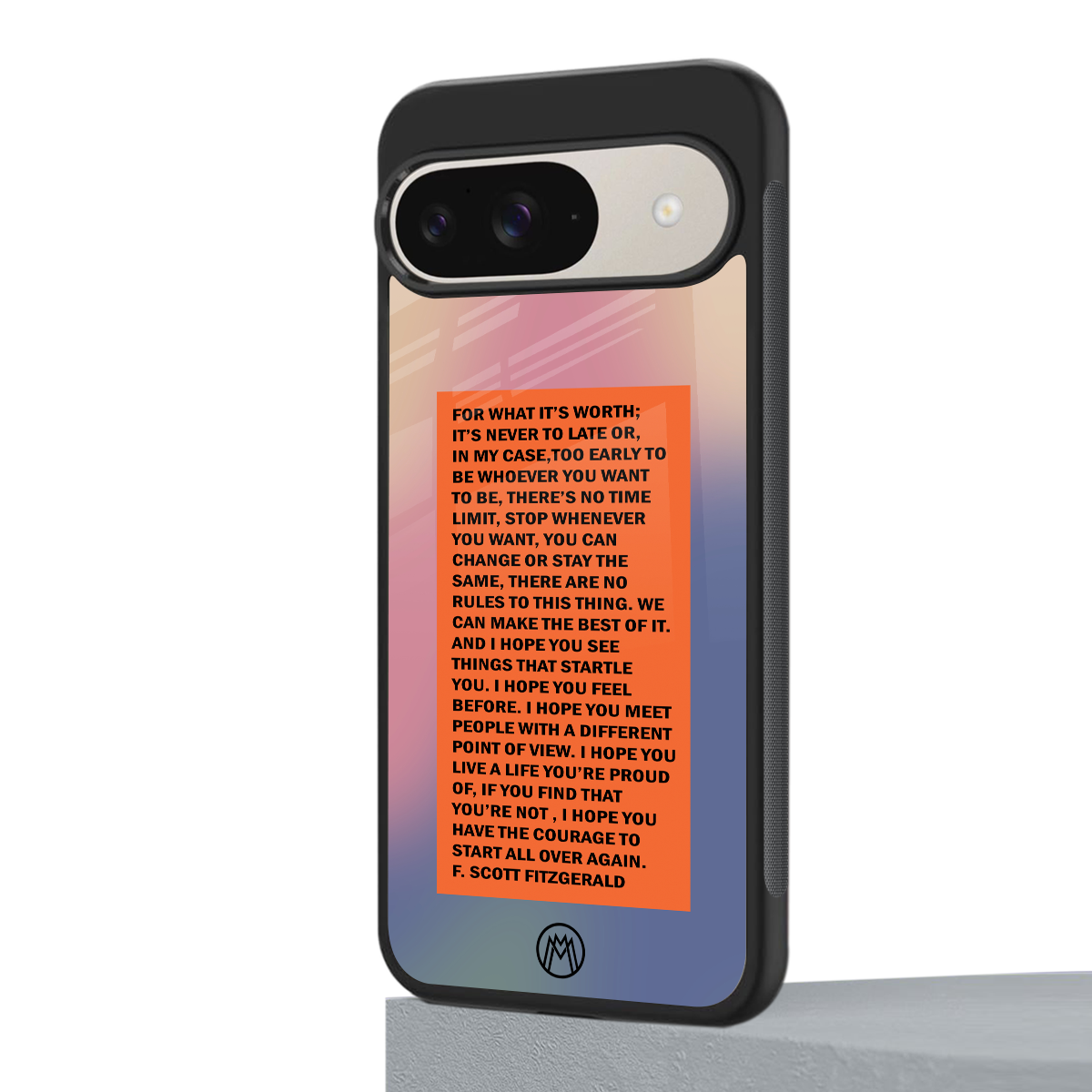 for what it's worth back phone cover | glass case for google pixel 9