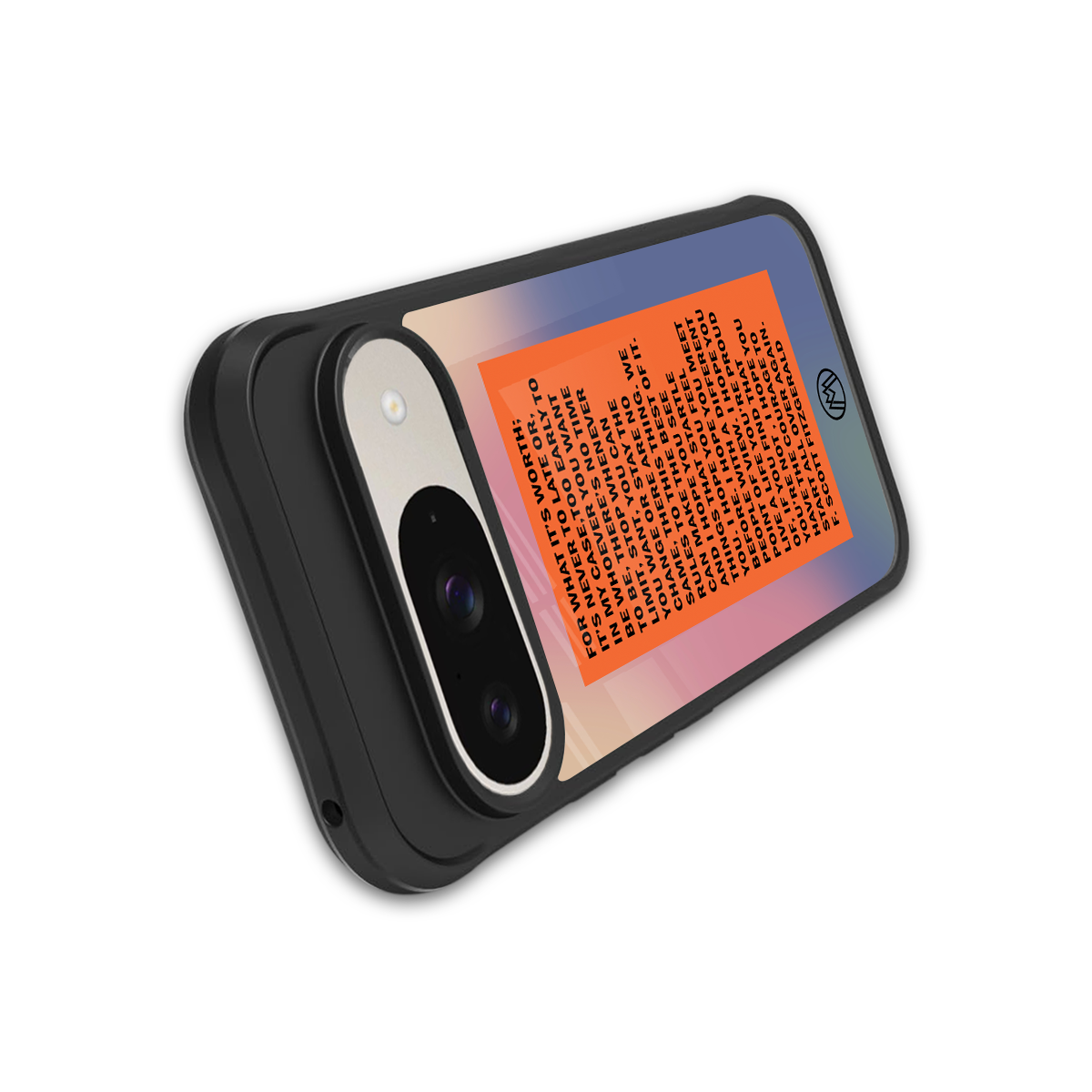 for what it's worth back phone cover | glass case for google pixel 9